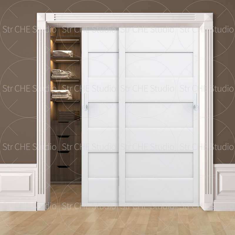 Lubann Top Hung Bypass Sliding Door Hardware Kit Wayfair